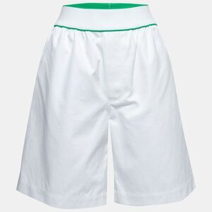 Bottega Veneta White Cotton Bermuda Shorts M